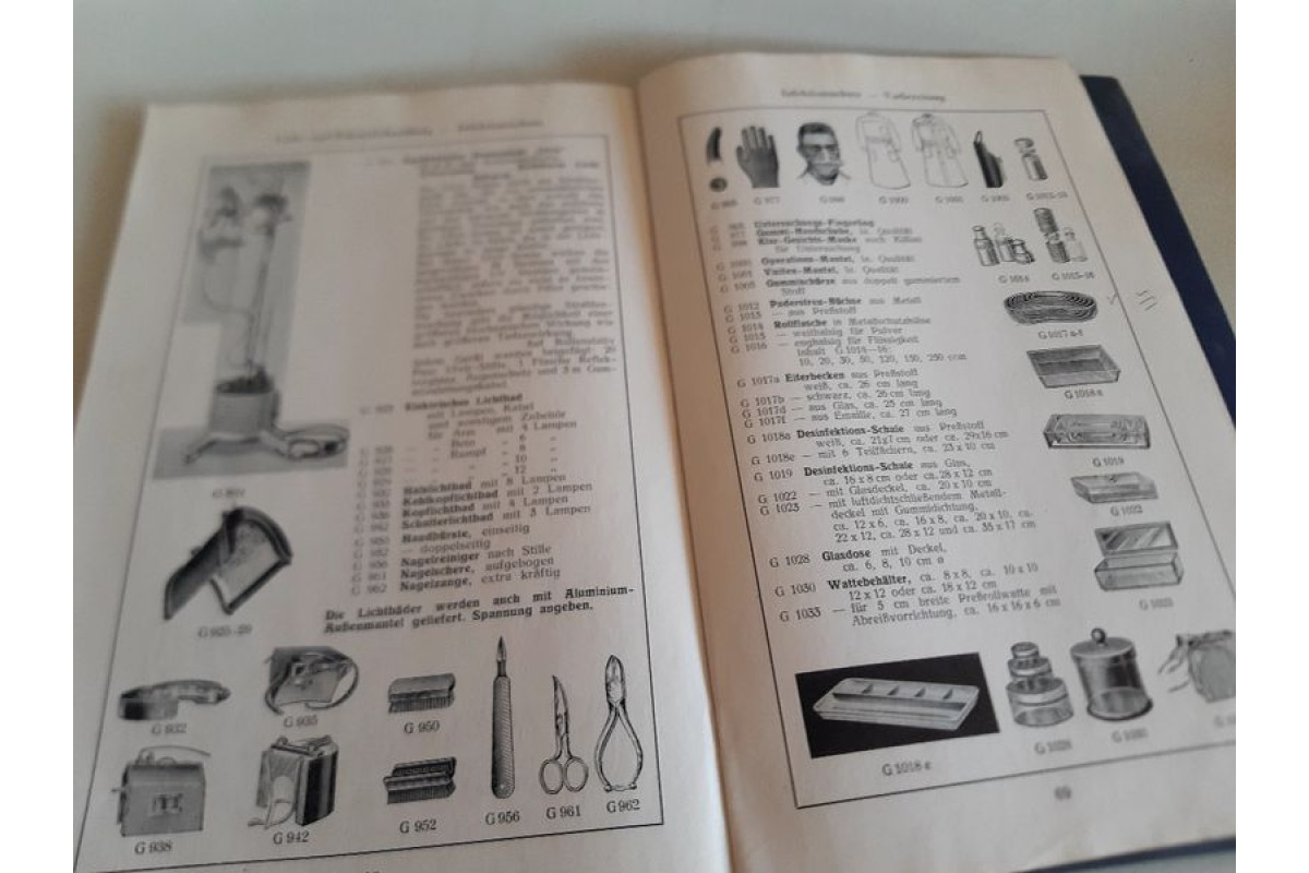 Антикварен каталог от 1910г за медицинско оборудване и консумативи.ТОП