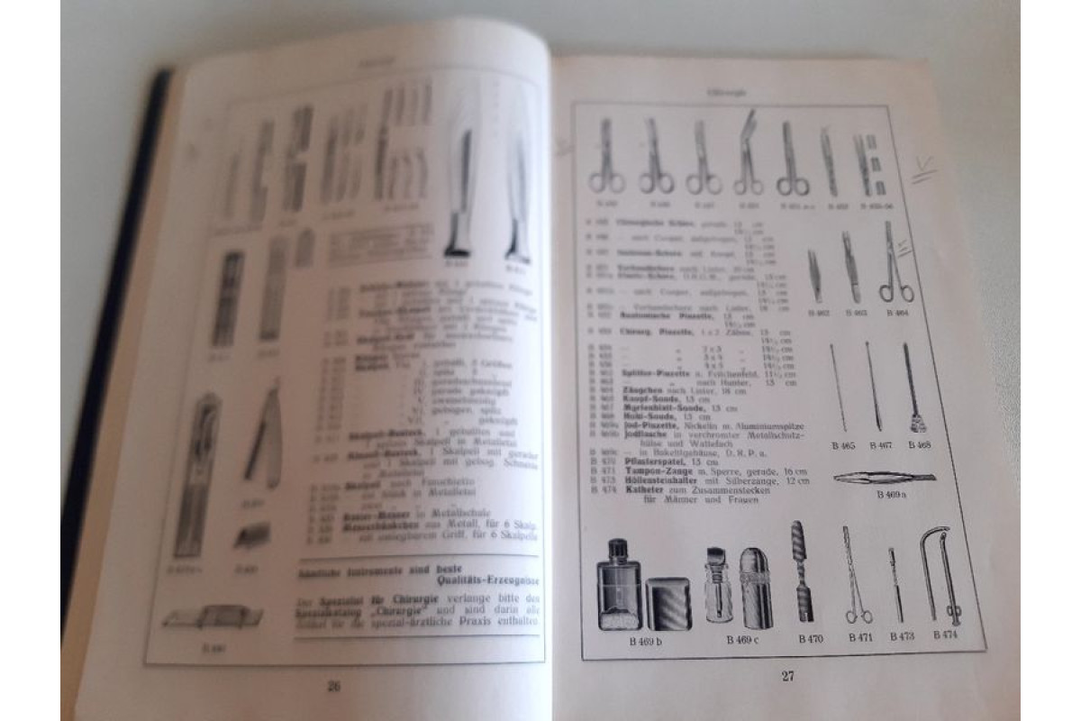 Антикварен каталог от 1910г за медицинско оборудване и консумативи.ТОП
