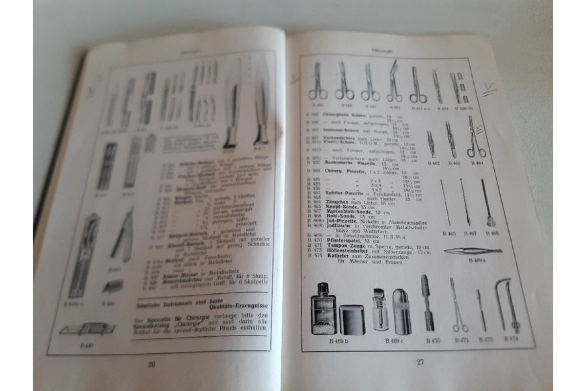 Антикварен каталог от 1910г за медицинско оборудване и консумативи.ТОП