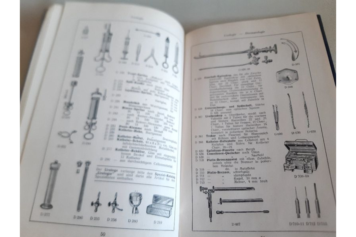 Антикварен каталог от 1910г за медицинско оборудване и консумативи.ТОП