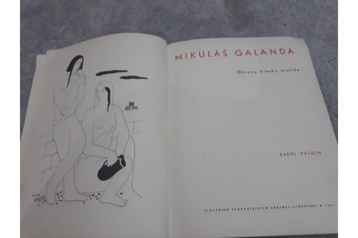 Голям стар албум-книга на Миколас Галанда. Издателство Словения 1963г