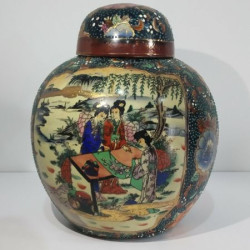 Уникална стара Японска керамика Оригинал Hand Made Satsuma